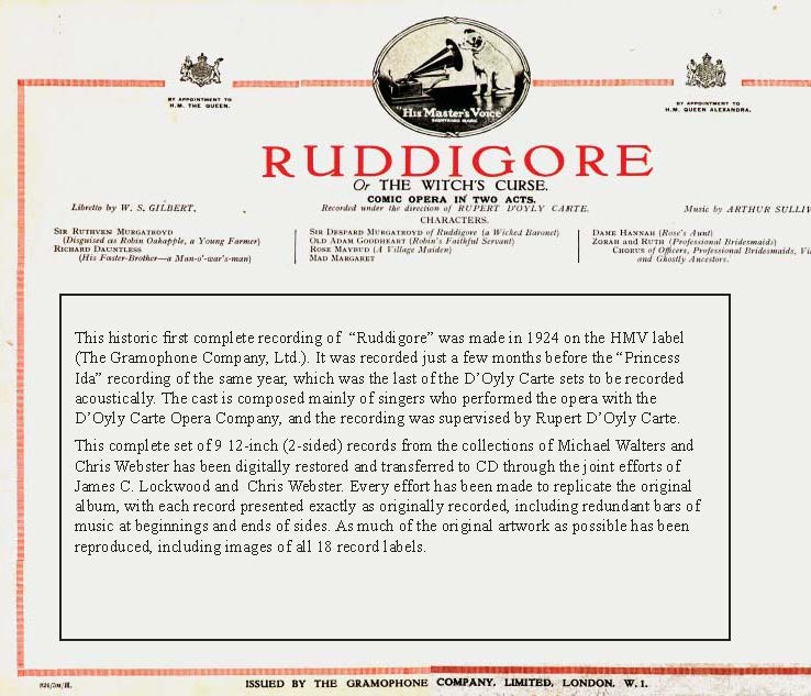 Acoustic Ruddigore Graphic